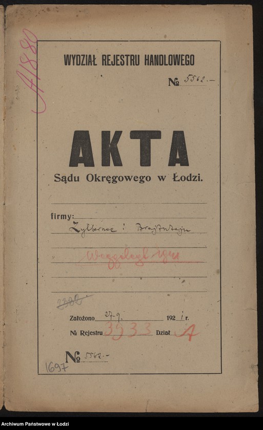 Obraz 2 z jednostki "Kendla Zylberszac i Sara małż. Brajtsztajn – handel galanterią i wyrobami trykotowymi"