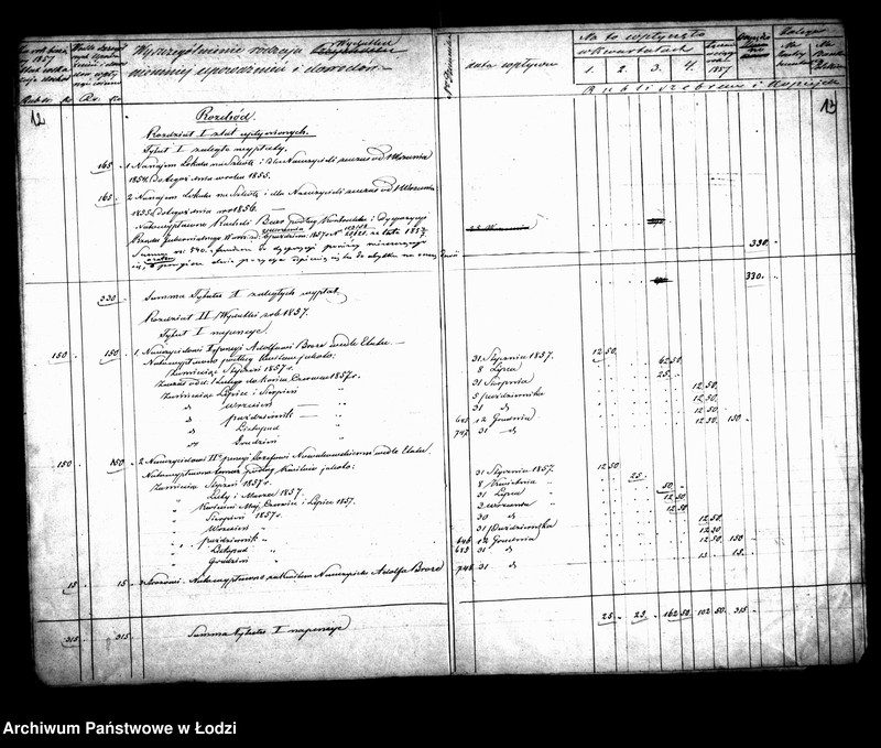 Obraz 11 z jednostki "Manuały przychodu i wydatku kasy szkoły elementarnej katolickiej i ewangelickiej w mieście Łodzi na przedmieściu Łódka"