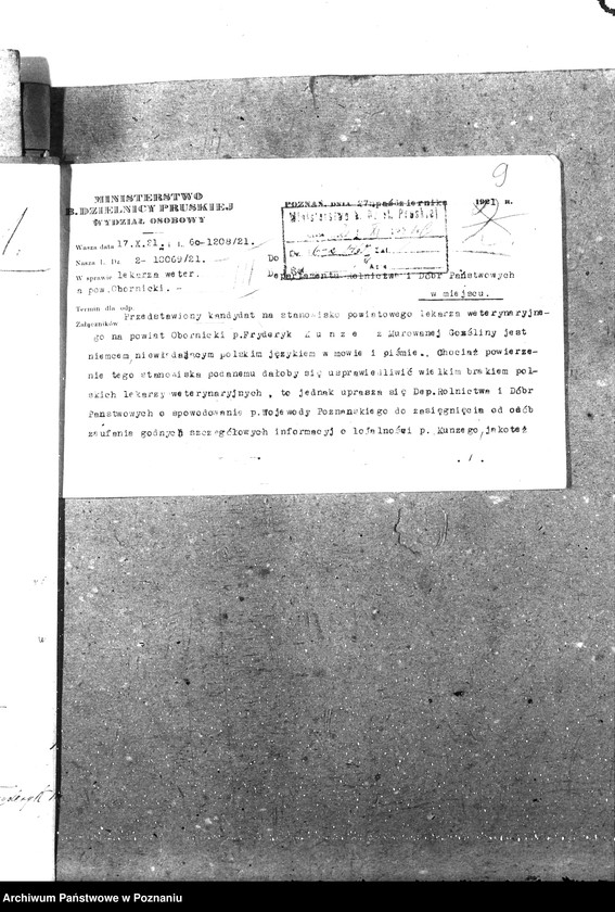 Obraz 13 z jednostki "Pow. lekarz Weterynaryjny Oborniki"