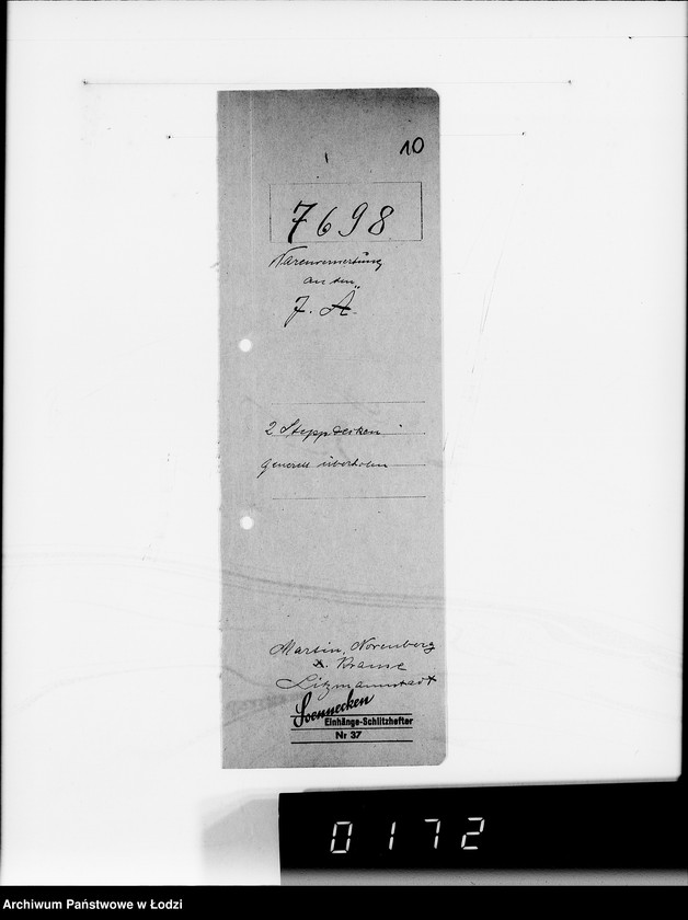 Obraz 14 z jednostki "Pelzabteilung. Warenverwertung an firma Martin Norenberg u.Krause Litzmannstadt"