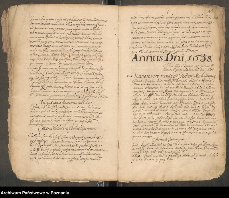 Obraz 14 z jednostki "Protocolon officii consularis Posnaniensis."