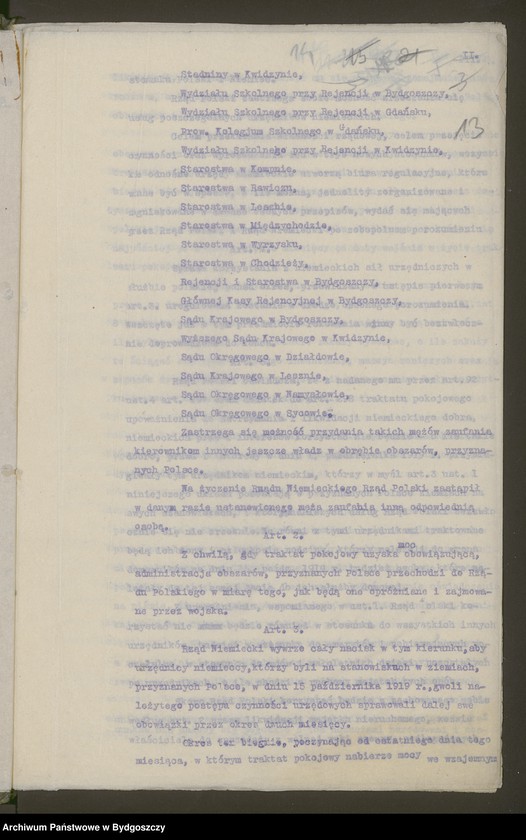 image.from.unit.number "[Układy polsko-niemieckie w sprawie przejęcia Pomorza przez władze polskie i unormowania spraw urzędniczych]"