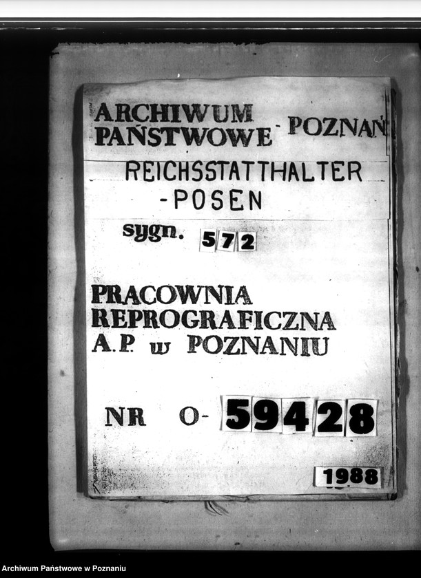 Obraz 1 z jednostki "Wohnungszuweisungen für Deutsche. Verdrängung der Polen."