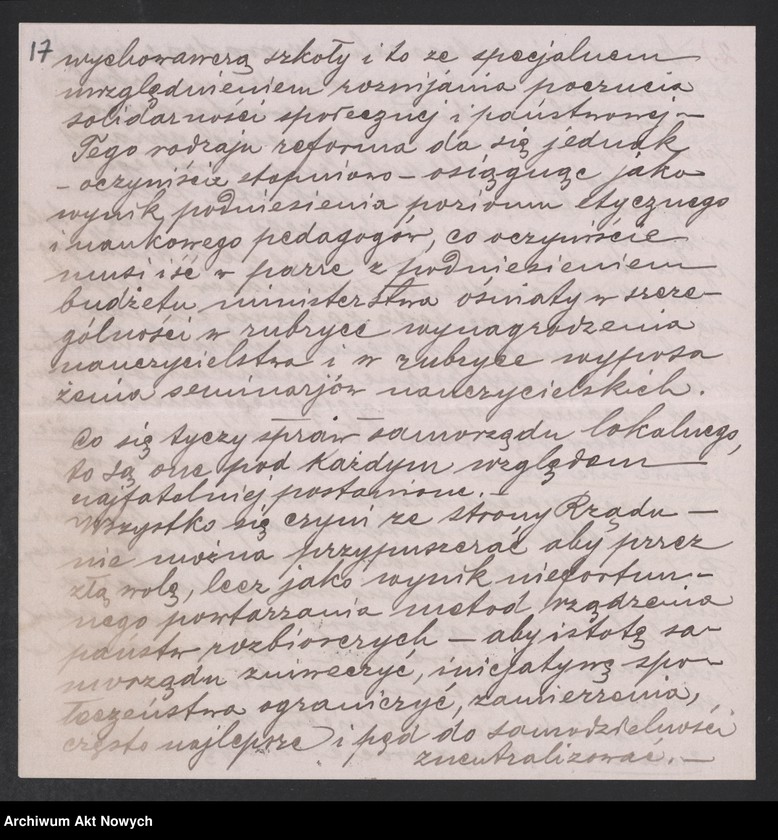 image.from.unit.number "Działalność polityczna Władysława Sikorskiego jako premiera i ministra spraw wewnętrznych. Sytuacja polityczna w Polsce. Polityka zagraniczna i wewnętrzna oraz finansowa rządu. Przemówienia, memoriały, odezwy, sprawozdania, korespondencja."