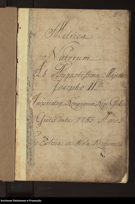 Obraz z jednostki "Metrica Natorum […] Ecclesia in Wola Krzywiecka"