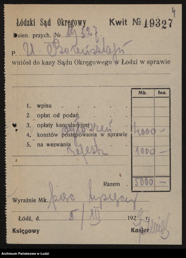 Obraz 6 z jednostki "Uszer Borenstein- wyrób i sprzedaż przędzy wigoniowej"