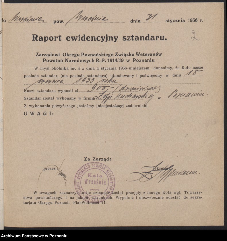 Obraz 6 z jednostki "Września - akta koła."