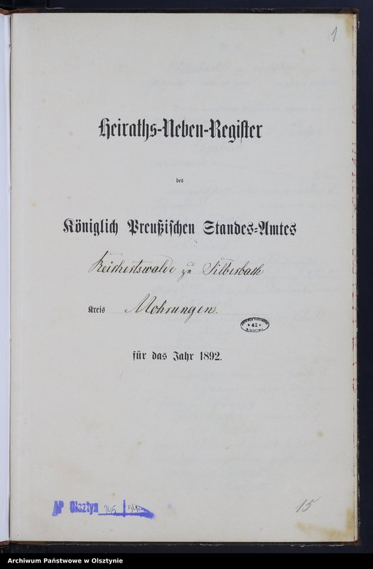 image.from.unit.number "Heiraths-Neben-Register Nr 1 - 23"