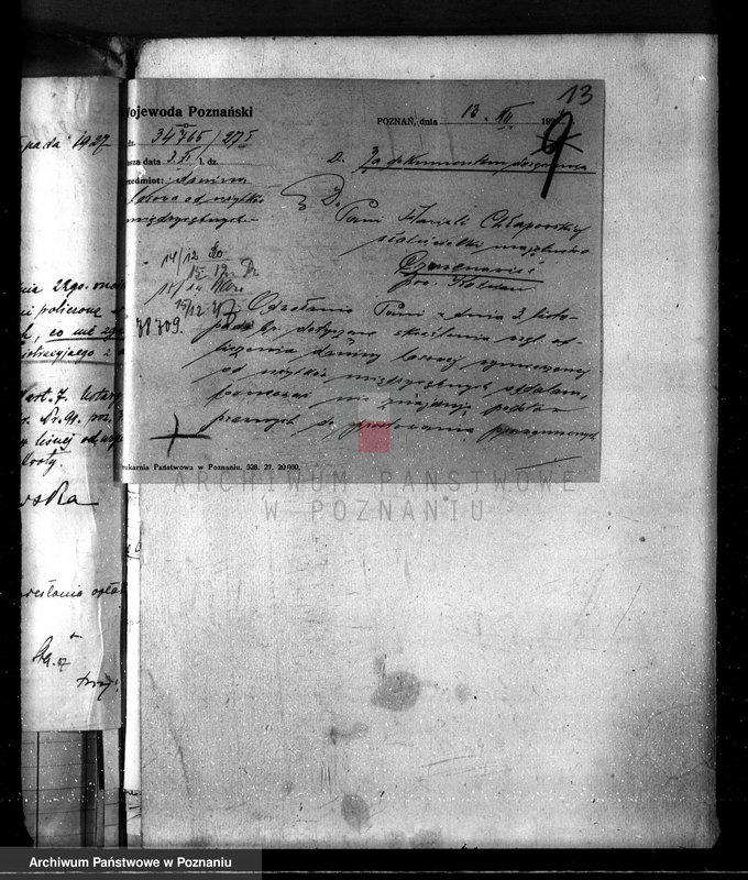 Obraz 17 z jednostki "Nadzór nad gospodarką w lasach majętności Czerwona-Wieś powiat kościański"