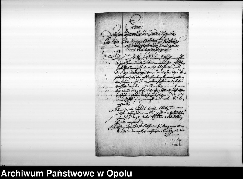 Obraz 3 z jednostki "Dotyczy kradzieży przez dragonów Kalksteina kasy w ratuszu w nocy z 17 na 18 X 1632."