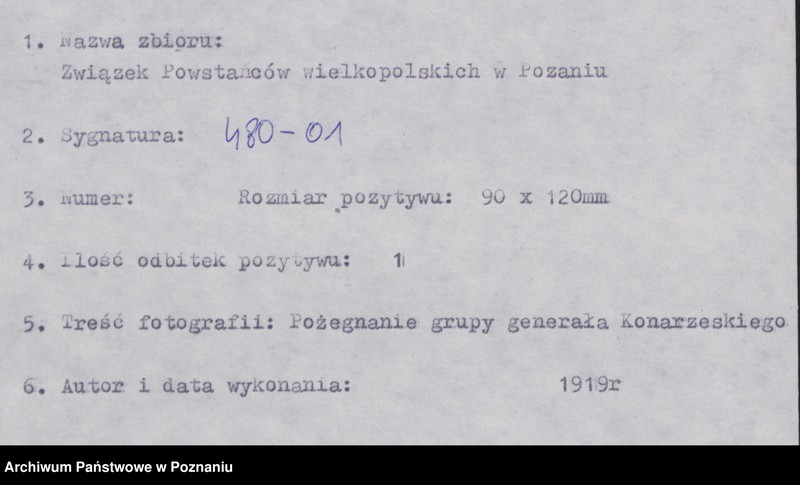 Obraz 4 z jednostki "Pożegnanie grupy generała Konarzewskiego."