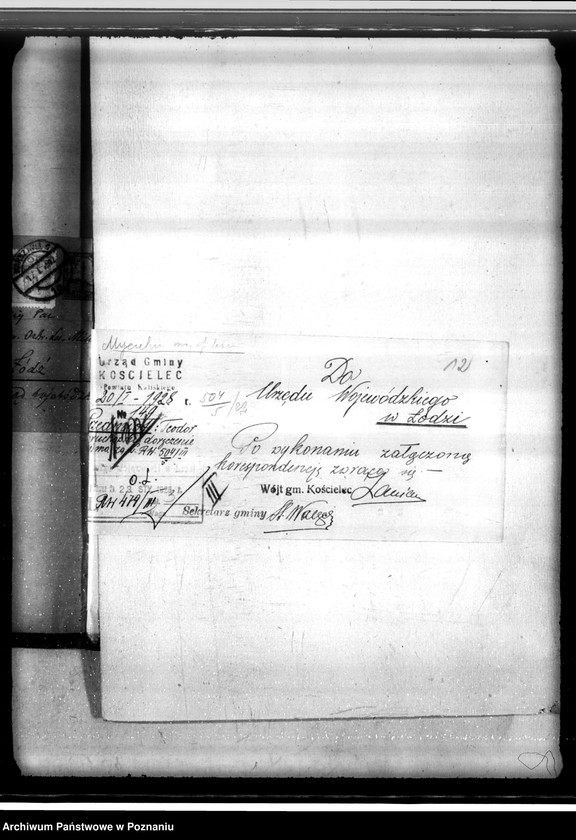 Obraz 16 z jednostki "Sprawa zmiany rodzaju użytków 0,63 ha gruntów leśnych we wsi Mycielin powiat kaliski"