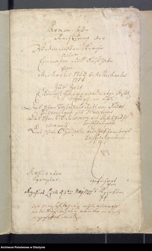 image.from.unit.number "Armen Cassen Rechnung der Widminnschen Kirche aller Einnahme und Ausgabe"