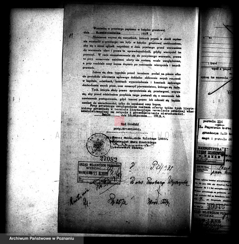 Obraz 15 z jednostki "Przymusowe przetargi nieruchomości w powiecie wyrzyskim"