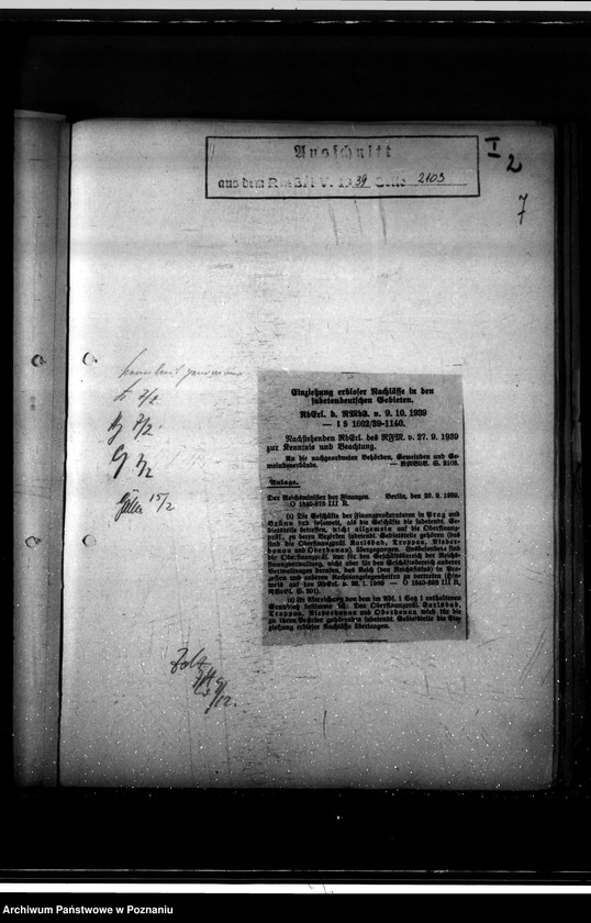 Obraz 11 z jednostki "Runderlasse des Reichsministeriums des Innern"