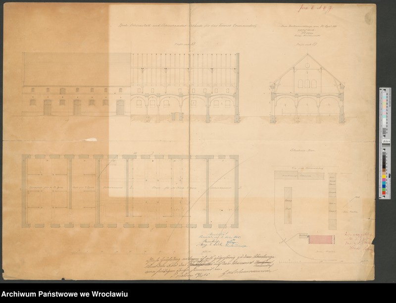Obraz 1 z jednostki "Pferde Ochsenstall- und Schirrkammergebäude für das Vorwerk Crummendorf"
