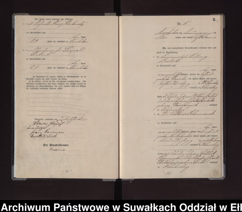 image.from.unit.number "Heiraths-Haupt-Register des Königlichen Preussischen Standes-Amtes Stadt Nicolaiken Kreis Sensburg"