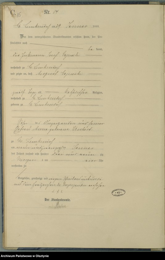 image.from.unit.number "Sterbe-Haupt-Register Nr 1 - 68 i 1 - 49"