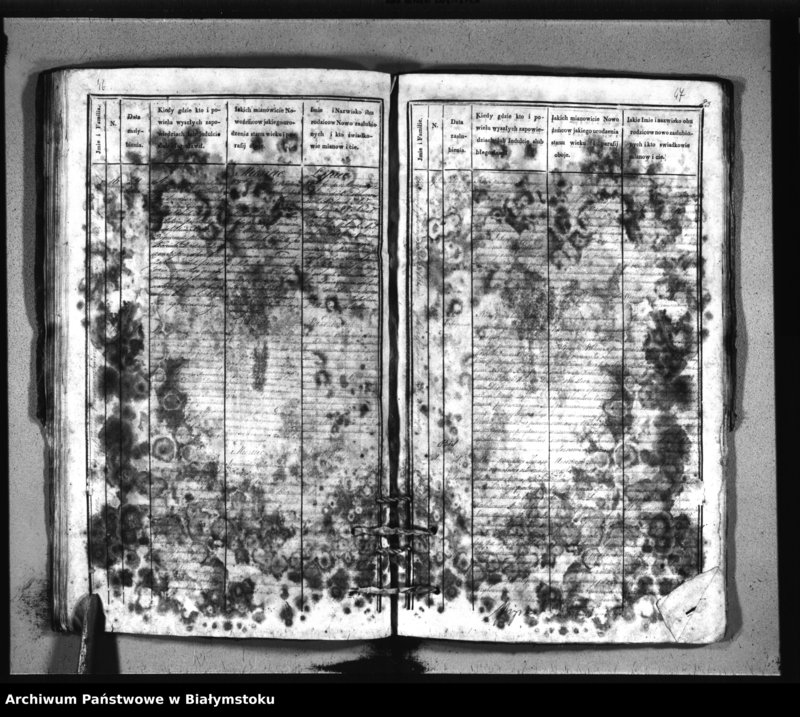 Obraz 20 z jednostki "Extrakty z metryk ślubów kościołów parafialnych w: Siemiatyczach, Ostrożanach, Dołubowie, Sadach, Niemirowie, Mielniku, Dziadkowicach"