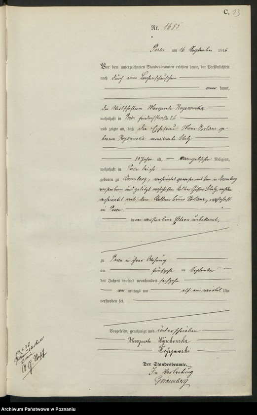 Obraz 15 z jednostki "Księga miejscowa zgonów tom IV [Rejestr główny zgonów]"