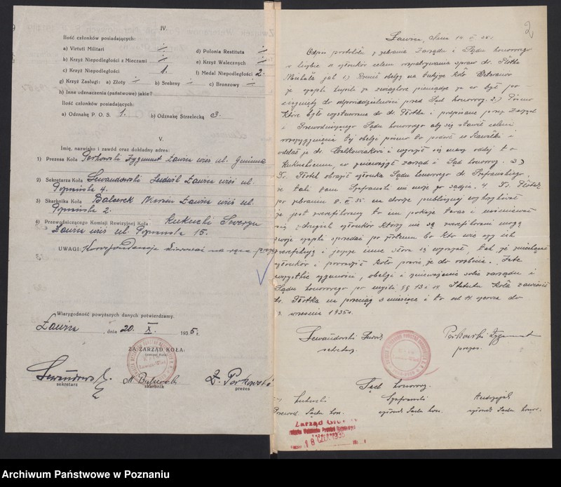 Obraz 5 z jednostki "Ławica wieś, powiat Poznań - akta koła."