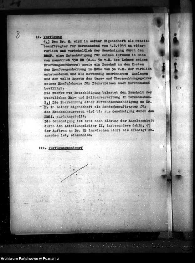 Obraz 12 z jednostki "Staatsbeauftragter für Hermannsbad. Kostenerstattung, Grundsätze"