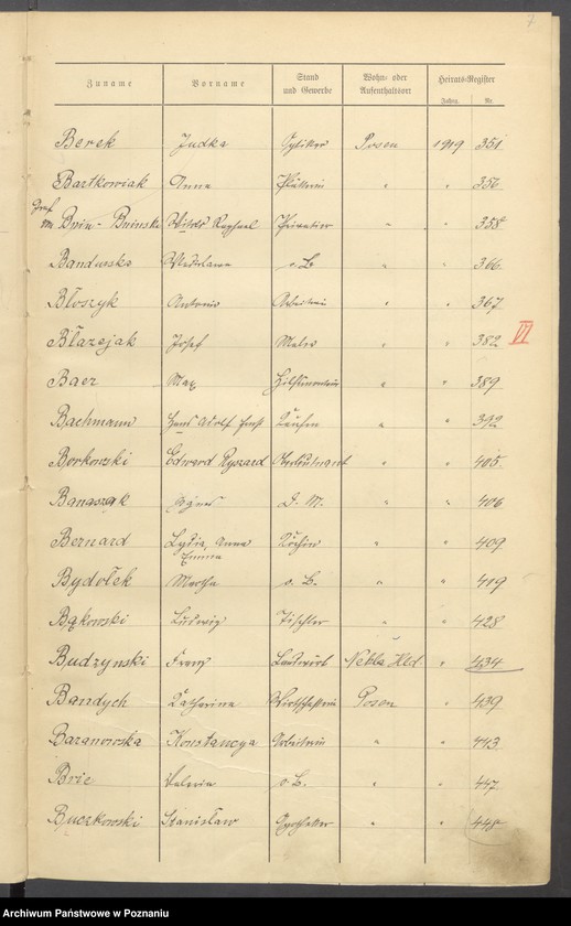 image.from.unit.number "Spis alfabetyczny małżeństw za 1919"