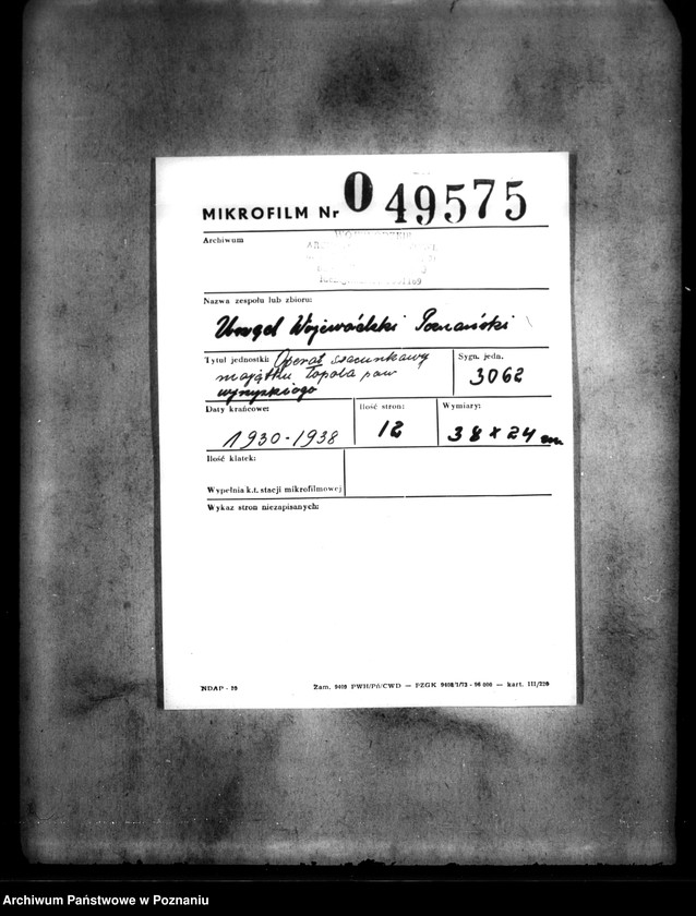 Obraz 2 z jednostki "Operat szacunkowy majątku Topola powiatu wyrzyskiego"