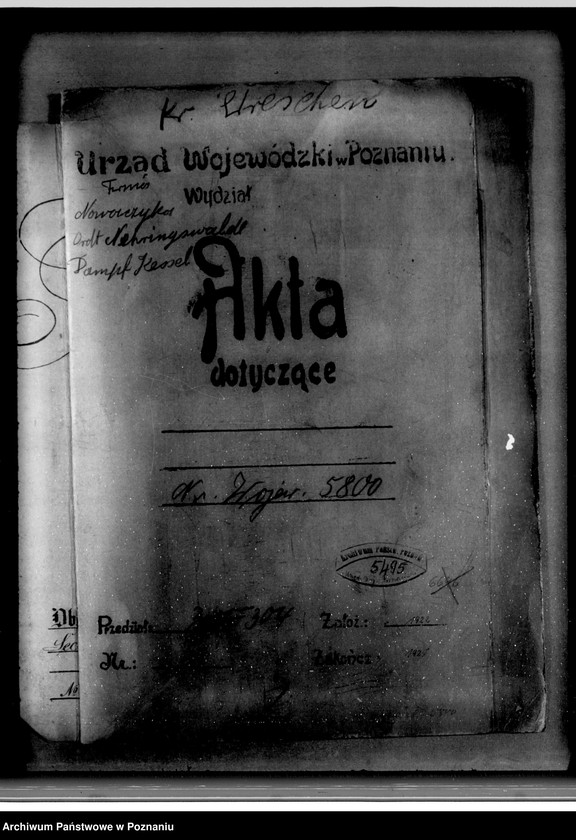 Obraz 4 z jednostki "Majętność Neryngowo powiat wrzesiński własność Nowaczyk nr woj. kotła 5800"