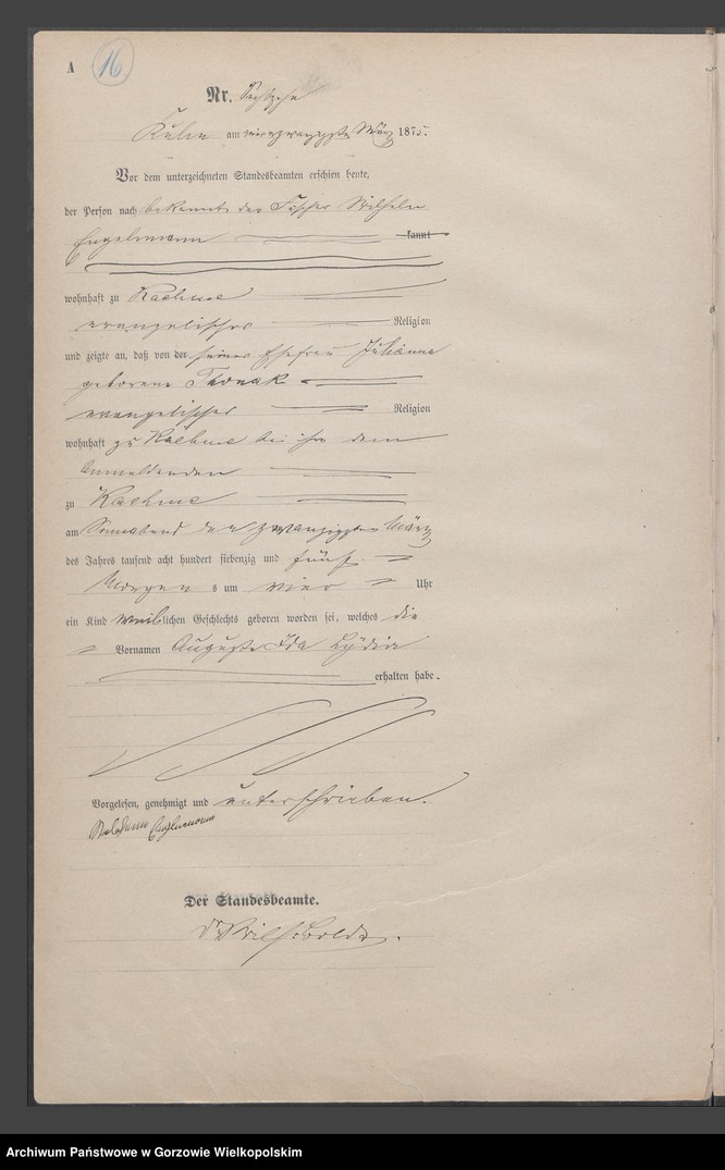 Obraz 19 z jednostki "Geburts Register"