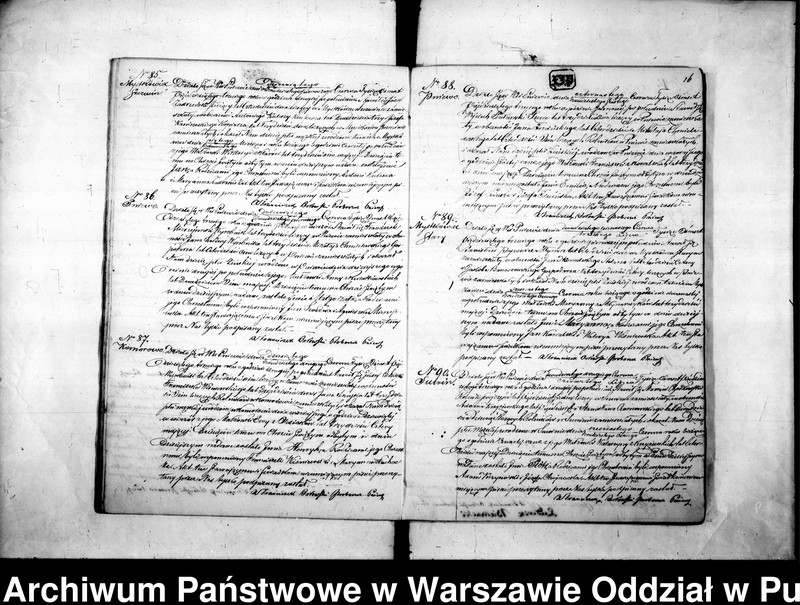 Obraz z zespołu "Akta stanu cywilnego Parafii Rzymskokatolickiej w Pniewie"