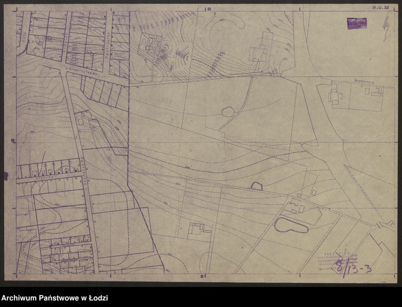 Obraz 5 z jednostki "Plan m. Łodzi 1:2000. Sekcja NO23"