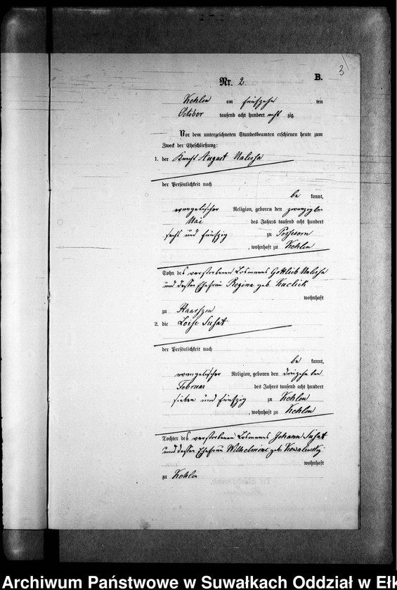 image.from.unit.number "Heiraths-Neben-Register des Preussischen Standes-Amtes Kehlen Kreis Angerburg"