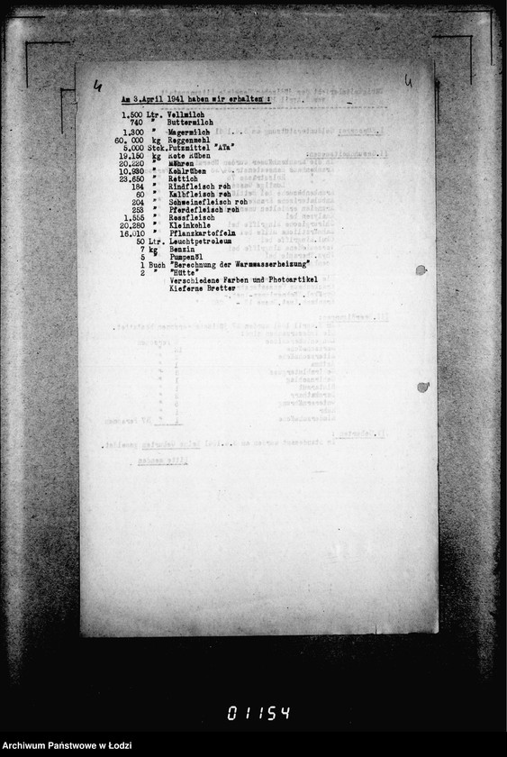 Obraz 8 z jednostki "[Dzienne, tygodniowe i miesięczne sprawozdania Gminy Żydowskiej w Getcie Łódzkim]"