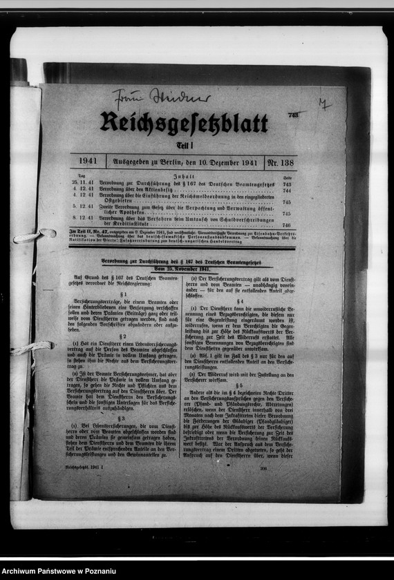 Obraz 11 z jednostki "Beamtenrecht."