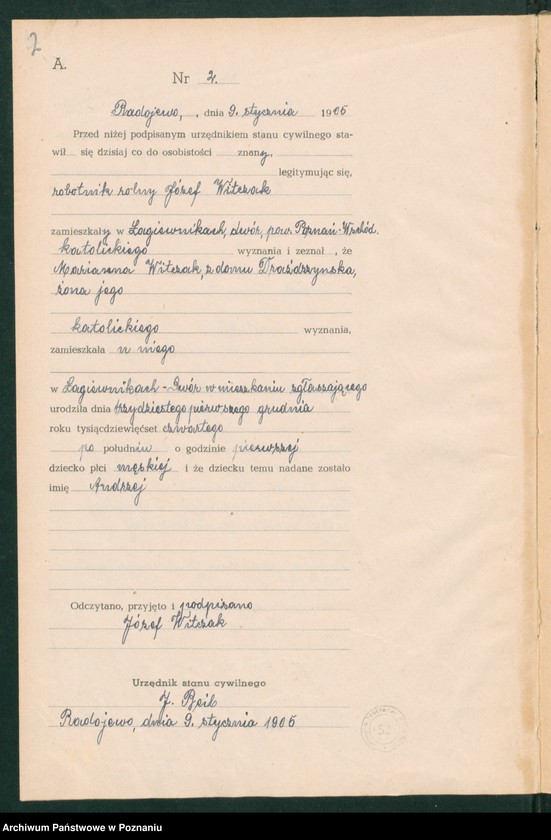 image.from.unit.number "Księga urodzeń"