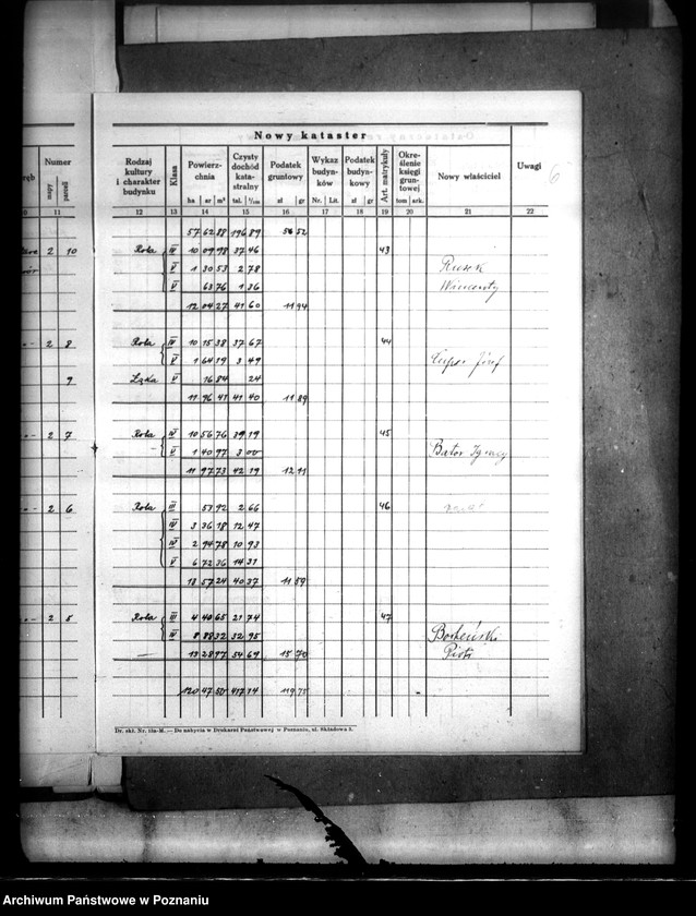 Obraz 11 z jednostki "Ostateczny rejestr pomiarowy majątku Stare powiatu wyrzyskiego"