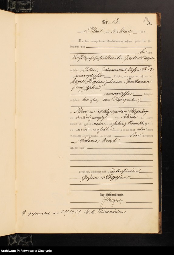 image.from.unit.number "Geburts-Haupt-Register Nr 1 - 75"