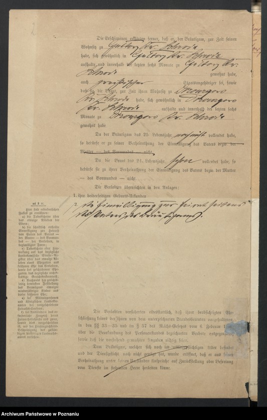 image.from.unit.number "Acta betreffend die Aufgebots-Verhandlungen enthaltend die Schriftstüke nur §§ 28 bis 35,38,43,45,bis 50 und andere."