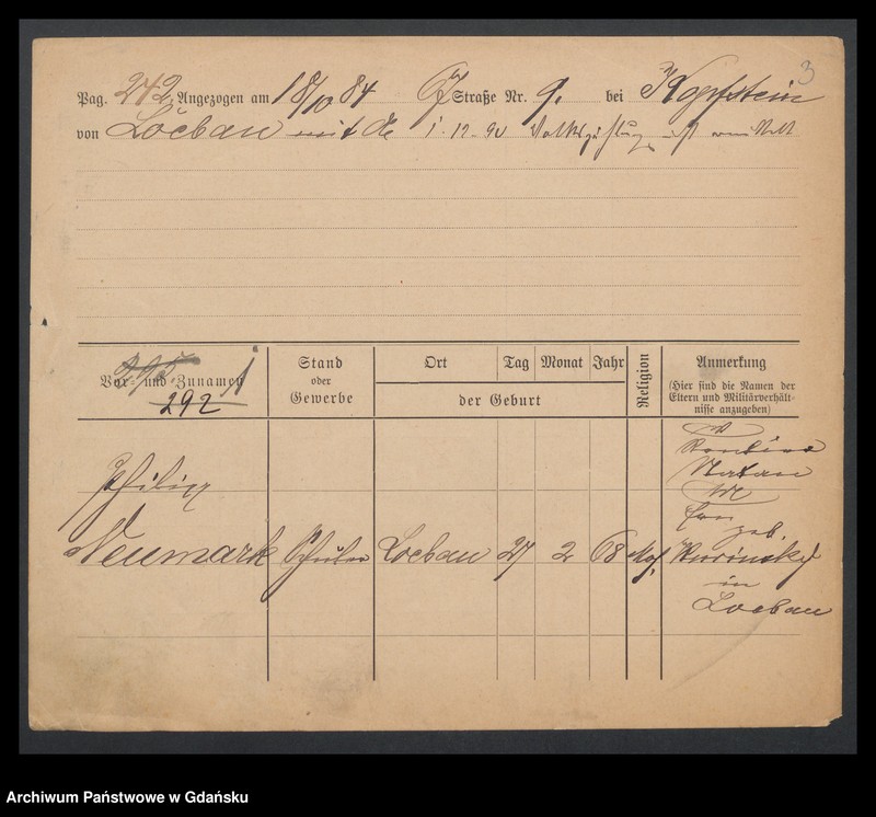 image.from.unit.number "Karty meldunkowe: Neumark - Nickel Jacob"