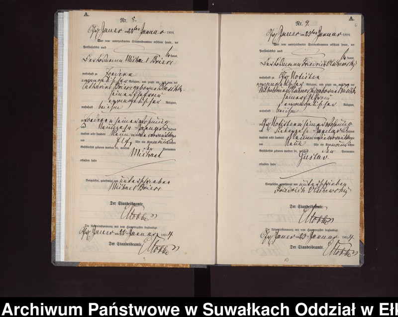 image.from.unit.number "Geburts-Neben-Register des Königlichen Preussischen Standes-Amtes Gr. Jauer Kreis Loetzen"