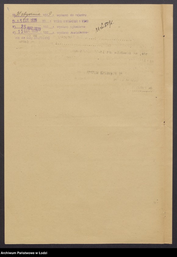 Obraz 6 z jednostki "Estera Sznycer – wyrób i sprzedaż towarów włokienniczych"