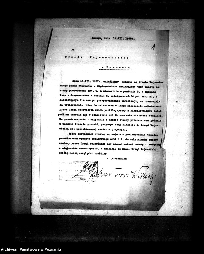 Obraz 5 z jednostki "Majątek Gorzyń powiatu międzychodzkiego wyłączenie z art. 5 ustawy o reformie rolnej"