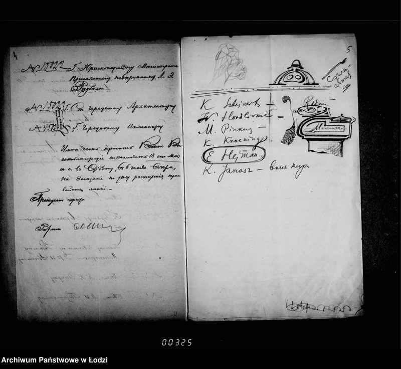 Obraz 8 z jednostki "Ob ustrojstve novych tramvajnych linji v gorode Lodzi"