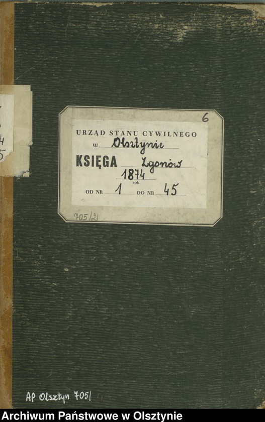 image.from.unit.number "Haupt-Sterbe-Register Nr 1 - 45"