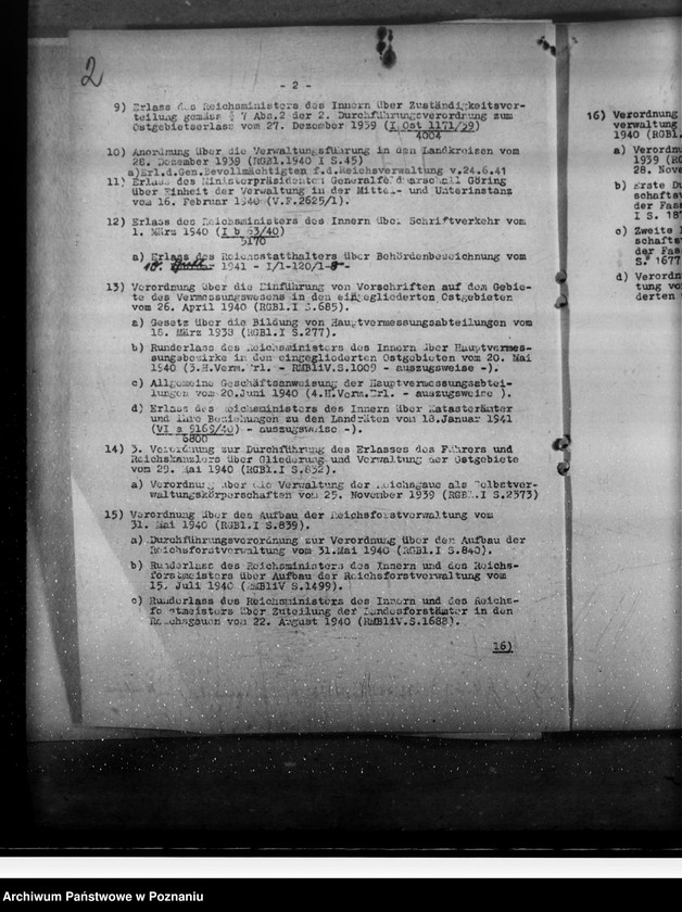 Obraz 6 z jednostki "Zarządzenia w sprawie zorganizowania administracji w tak zwanym Kraju Warty"