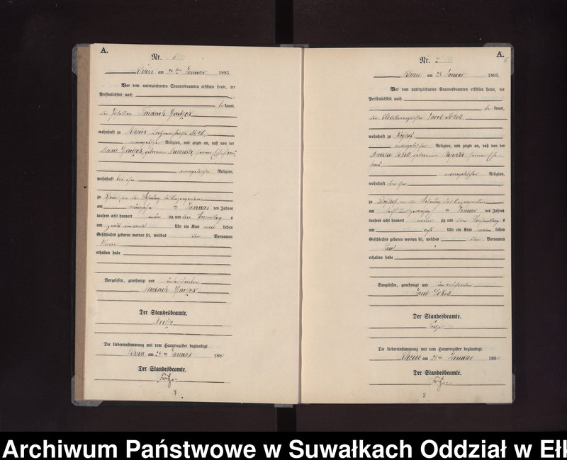 image.from.unit.number "Geburts-Neben-Register des Preussischen Standes-Amtes Rhein Kreis Loetzen"