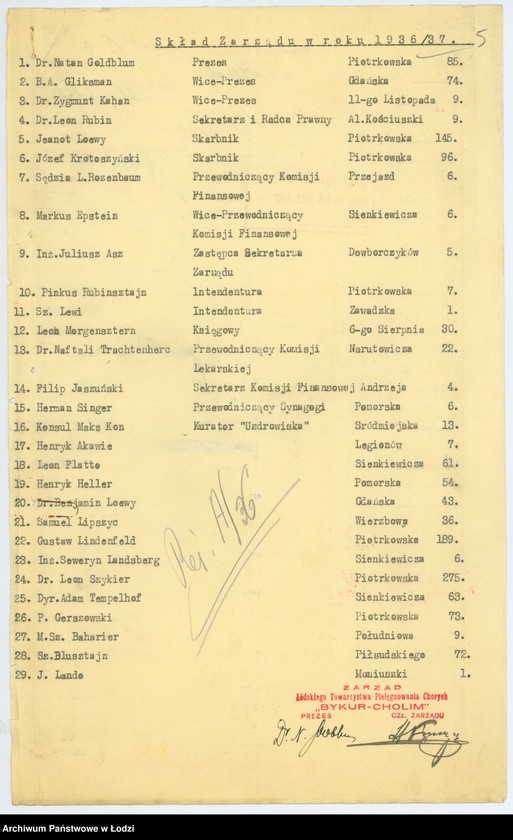 Obraz 8 z jednostki "Łódzkie T-wo Pielęgnowania Chorych "Bykur Cholim" w Łodzi"