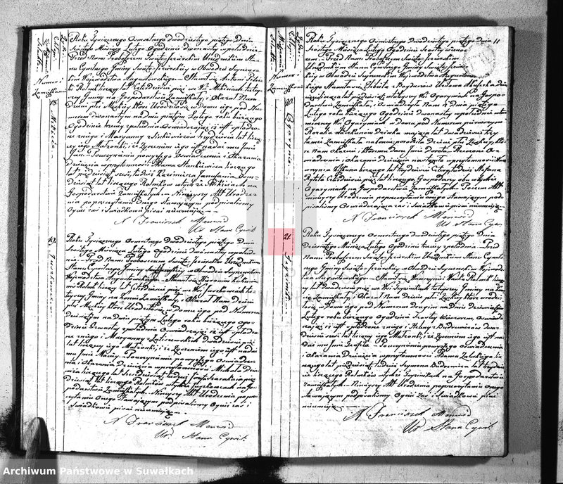 image.from.unit.number "Akta urodzonych w roku 1825 urzędnika stanu cywilnego gminy święto jeziorskiey w obwodzie seyneńskim województwa augustowskiego"