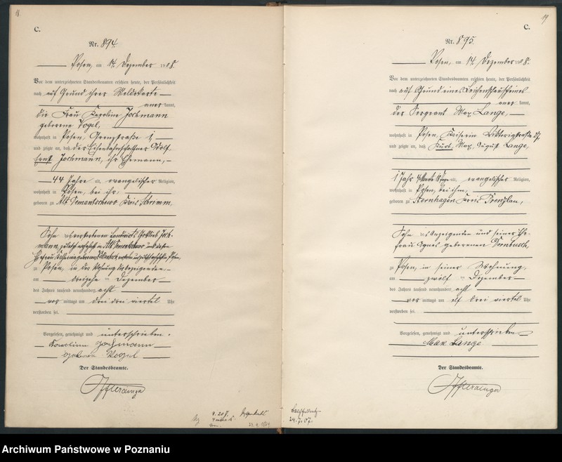 Obraz 12 z jednostki "Księga miejscowa zgonów tom III [Rejestr główny zgonów]"